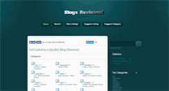 Desktop Screenshot of blogsreviewed.com
