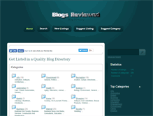 Tablet Screenshot of blogsreviewed.com